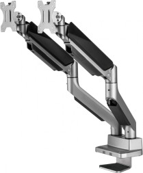 Кронштейн для мониторов Ultramounts UM718 серый 17"-35" макс.15кг крепление к столешнице поворот и наклон