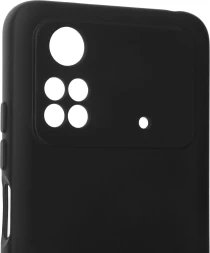 Чехол (клип-кейс) DF для Poco M4 Pro (4G) poOriginal-06 черный (POORIGINAL-06 (BLACK))