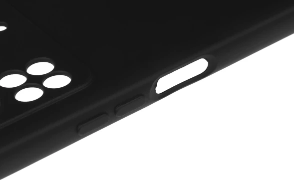 Чехол (клип-кейс) DF для Poco M4 Pro (4G) poOriginal-06 черный (POORIGINAL-06 (BLACK))