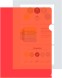 Папка-уголок Бюрократ -EE310/1RED A4 пластик 0.15мм красный