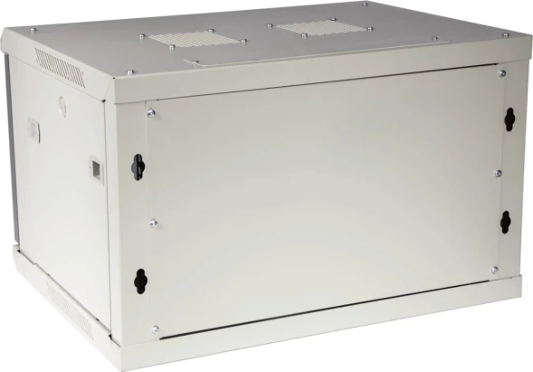 Шкаф коммутационный Lanmaster Pro (TWT-CBWPM-12U-6X8-GY) настенный 12U 600x800мм пер.дв.металл 60кг серый