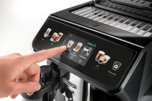 Кофемашина Delonghi Eletta Explore ECAM450.55.G 1450Вт серебристый/черный