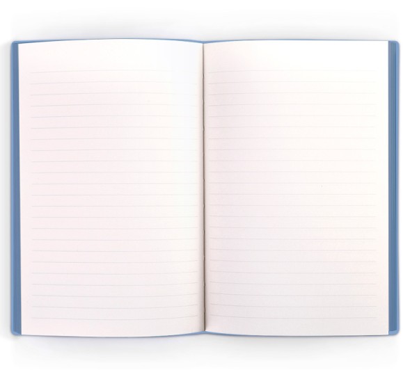 Блокнот Deli 22284BLUE 210х143мм искусст. кожа 96л синий