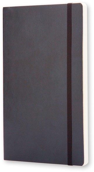 Блокнот Moleskine CLASSIC SOFT QP618 Large 130х210мм 192стр. нелинованный мягкая обложка черный