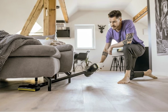 Пылесос ручной Karcher VC 4 Cordless myHome Car 140Вт белый/черный