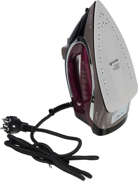 Утюг Vitek VT-8309 2400Вт бордовый/черный