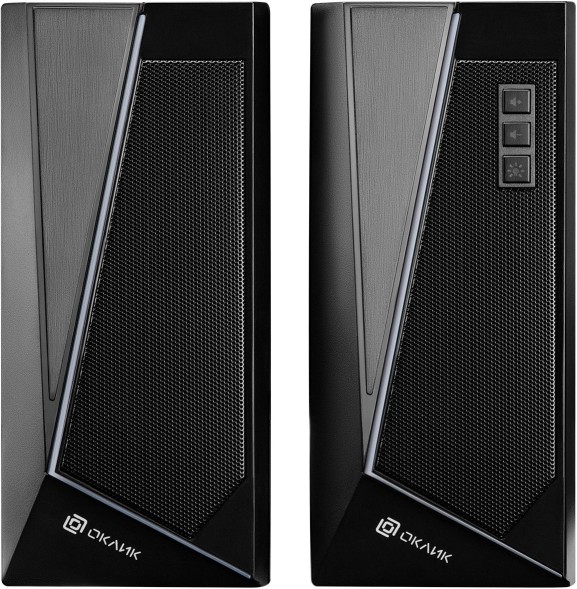 Колонки Оклик OK-125 2.0 черный 12Вт