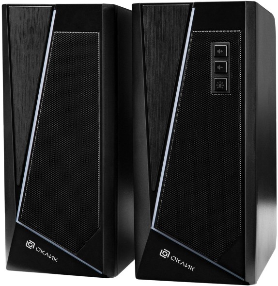 Колонки Оклик OK-125 2.0 черный 12Вт