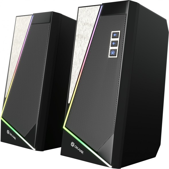 Колонки Оклик OK-125 2.0 черный 12Вт