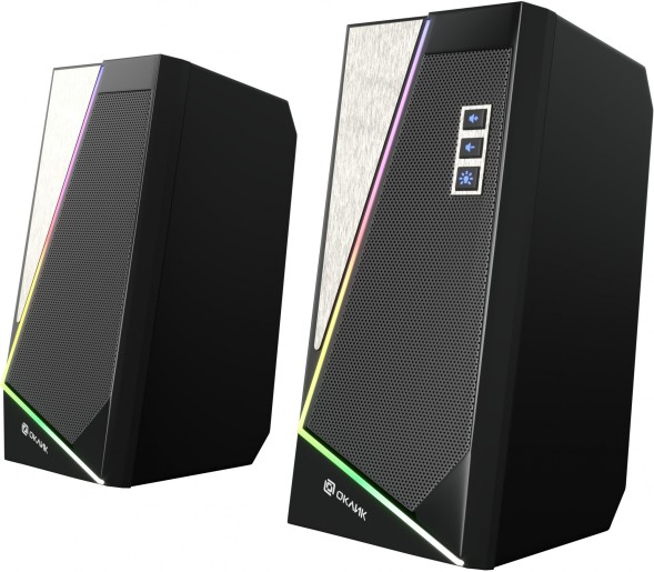 Колонки Оклик OK-125 2.0 черный 12Вт