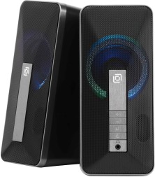 Колонки Оклик OK-130 2.0 черный 10Вт BT портативные