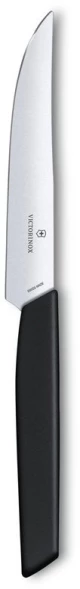 Нож кухонный Victorinox Swiss Modern (6.9003.12) стальной столовый для стейка лезв.120мм прямая заточка черный