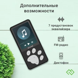 Плеер Hi-Fi Flash Digma S5 8Gb черный/серый/2.4&amp;quot;/FM/microSD/microSDHC
