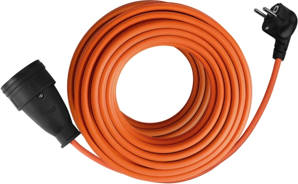 Удлинитель силовой Defender Ext2G-01-50 (99853) 2x0.75кв.мм 1розет. 50м ПВС 6A без катушки оранжевый