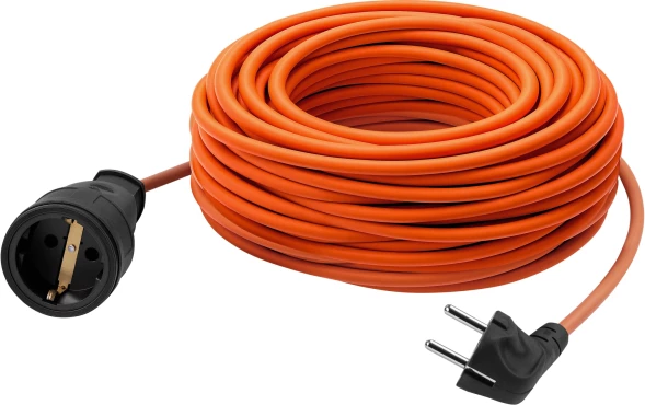 Удлинитель силовой Defender Ext2G-01-50 (99853) 2x0.75кв.мм 1розет. 50м ПВС 6A без катушки оранжевый