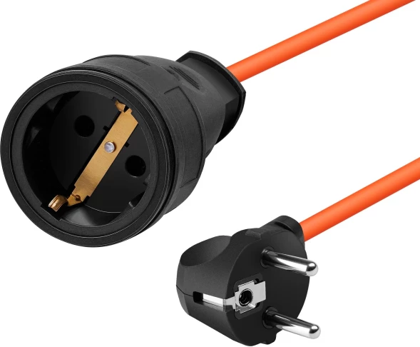 Удлинитель силовой Defender Ext2G-01-50 (99853) 2x0.75кв.мм 1розет. 50м ПВС 6A без катушки оранжевый