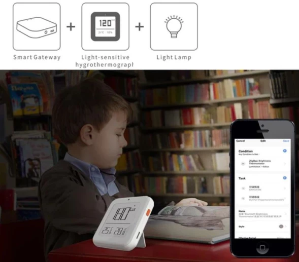 Датчик темпер./влажн. Moes BSS-ZK-THL-C белый