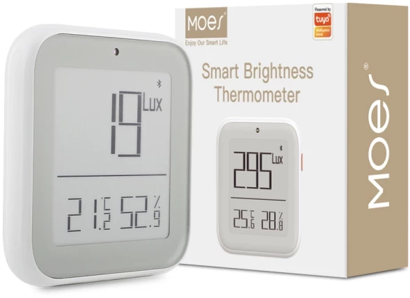 Датчик темпер./влажн. Moes BSS-ZK-THL-C белый