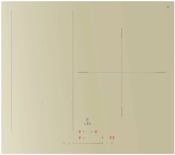 Индукционная варочная поверхность Lex EVI 631A IV слоновая кость