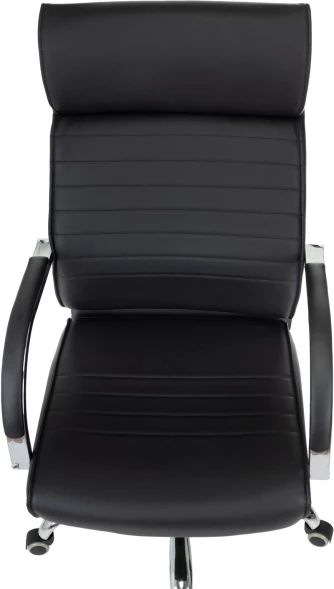 Кресло руководителя Бюрократ T-8010SL черный эко.кожа крестов. металл хром