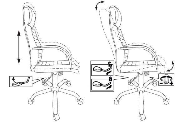 Кресло руководителя Бюрократ T-8010SL черный эко.кожа крестов. металл хром