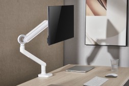 Кронштейн для мониторов Ultramounts UM719W белый 17"-35" макс.10.5кг крепление к столешнице поворот и наклон