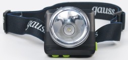 Фонарь налобный Gauss GFL401 черный 5Вт лам.:светодиод. (GF401)