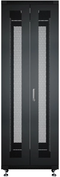 Шкаф серверный Cabeus (ND-05C-42U60/120-BK) напольный 42U 800x1200мм пер.дв.перфор.2ств. задн.дв.перфор.2-хст. 800кг черный 1100мм 114кг 220град. 2055мм IP20 сталь