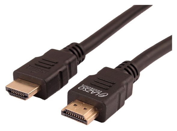 Кабель аудио-видео LAZSO WH-111 HDMI (m)/HDMI (m) 5м. позолоч.конт. черный (WH-111(5M))