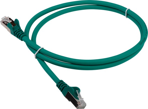 Патч-корд Lanmaster LAN-PC45/S6-2.0-GN FTP RJ-45 вил.-вилка RJ-45 кат.6 2м зеленый LSZH