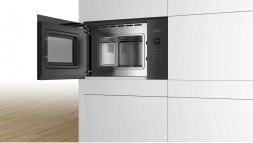 Микроволновая печь Bosch BFL523MS0 20л. 800Вт нержавеющая сталь/черный (встраиваемая)