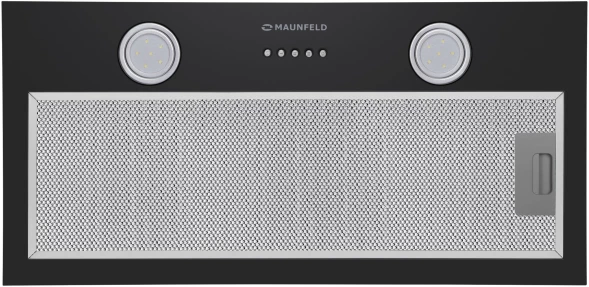 Вытяжка встраиваемая Maunfeld THAMES 601PM черный управление: кнопочное (1 мотор)