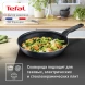 Сковорода Tefal Force 4218922 круглая 22см покрытие: Titanium ручка несъемная (с крышкой) черный (9100048320)