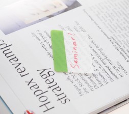 Закладки самокл. разделители пластиковые Stick`n 21608 38x51мм 4цв.в упак. 6лист с цветным краем европодвес