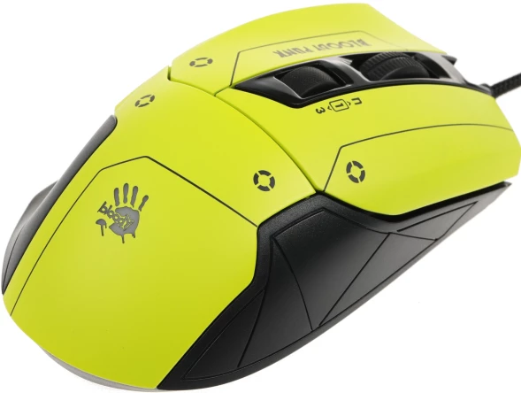 Мышь A4Tech Bloody W70 Max Punk желтый/черный оптическая (10000dpi) USB (11but)