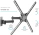 Кронштейн для телевизора Kromax CORBEL-7 черный 22&amp;quot;-65&amp;quot; макс.30кг настенный поворот и наклон