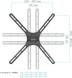 Кронштейн для телевизора Kromax CORBEL-7 черный 22&amp;quot;-65&amp;quot; макс.30кг настенный поворот и наклон