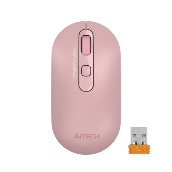 Мышь A4Tech Fstyler FG20 розовый оптическая (2000dpi) беспроводная USB для ноутбука (4but)