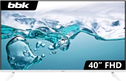 Телевизор LED BBK 40" 40LEM-1045/FTS2C (W) белый FULL HD 60Hz DVB-T2 DVB-C DVB-S2 USB (RUS)