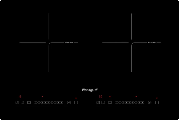 Индукционная варочная поверхность Weissgauff HI 412 H черный