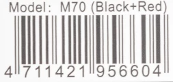 Гарнитура вкладыши A4Tech Bloody M70 черный/красный беспроводные bluetooth в ушной раковине (M70 BLACK+ RED)