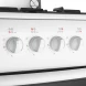 Плита газовая Darina 1B1 GM 441 018 W 4 конфорки стеклянная крышка чугунные решётки