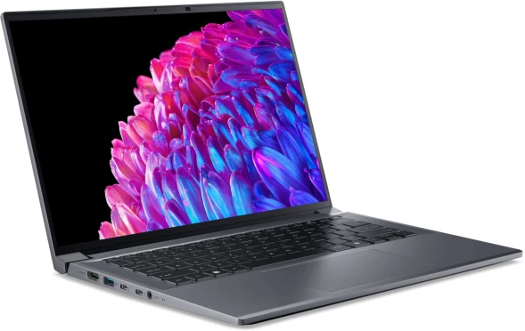 Ноутбук Acer Swift X 14 SFX14-72G-76LG Core Ultra 7 155H 16Gb SSD1Tb NVIDIA GeForce RTX4060 8Gb 14.5&amp;quot; OLED WQXGA+ (2880x1800) без ОС metall WiFi BT Cam (NX.KR8CD.001)