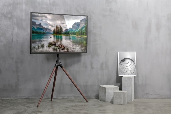 Подставка для телевизора Cactus CS-ST1246BKWN черный/орех 45&amp;quot;-65&amp;quot; макс.32кг напольный