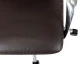 Кресло руководителя Бюрократ _Vega коричневый кожа с подголов. крестов. алюминий
