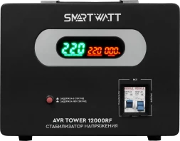 Стабилизатор напряжения Smartwatt AVR Tower 12000RF 12000ВА черный