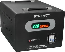 Стабилизатор напряжения Smartwatt AVR Tower 12000RF 12000ВА черный