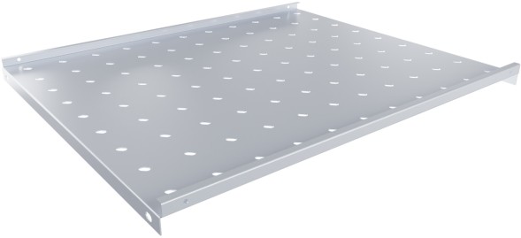 Полка стационарная NTSS NTSS-FSW-600 1U нагр.:20кг. 19&amp;quot; 600мм серый (упак.:1шт)
