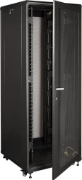 Шкаф серверный Lanmaster (TWT-CBB-42U-8X10-P1) напольный 42U 800x1000мм пер.дв.перфор. задн.дв.перфор.2-хст. 2 бок.пан. 800кг черный