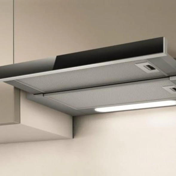Вытяжка встраиваемая Elica Elite 14 Lux GRVT/A/60 серый/стекло черное управление: кнопочное (1 мотор)